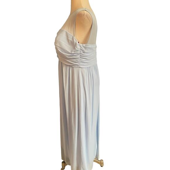 David's Bridal Evening Long Gown I Powder Blue I Size 20 - Picture 2 of 7